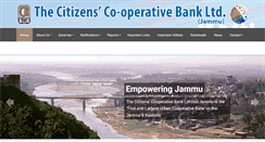 Desktop Screenshot of citizenscooperativebankjammu.com
